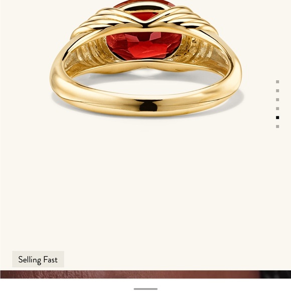 Mejuri Heirloom 14K Gold Ring - Garnet - Picture 4 of 9